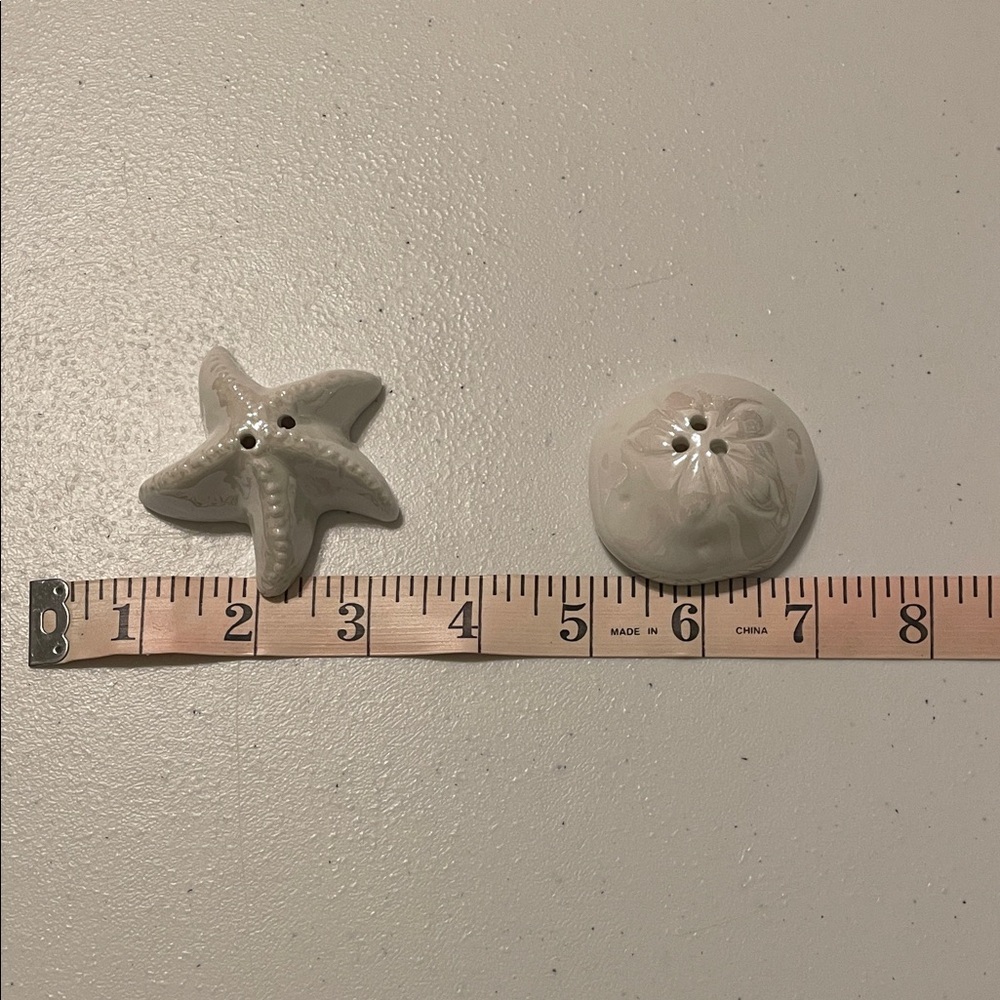 Mini Shakers Set Starfish Sand dollar - Picture 2 of 10